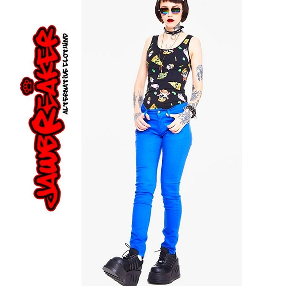 NWT JAWBREAKER Blue Skinny Jeans - Picture 3 of 13